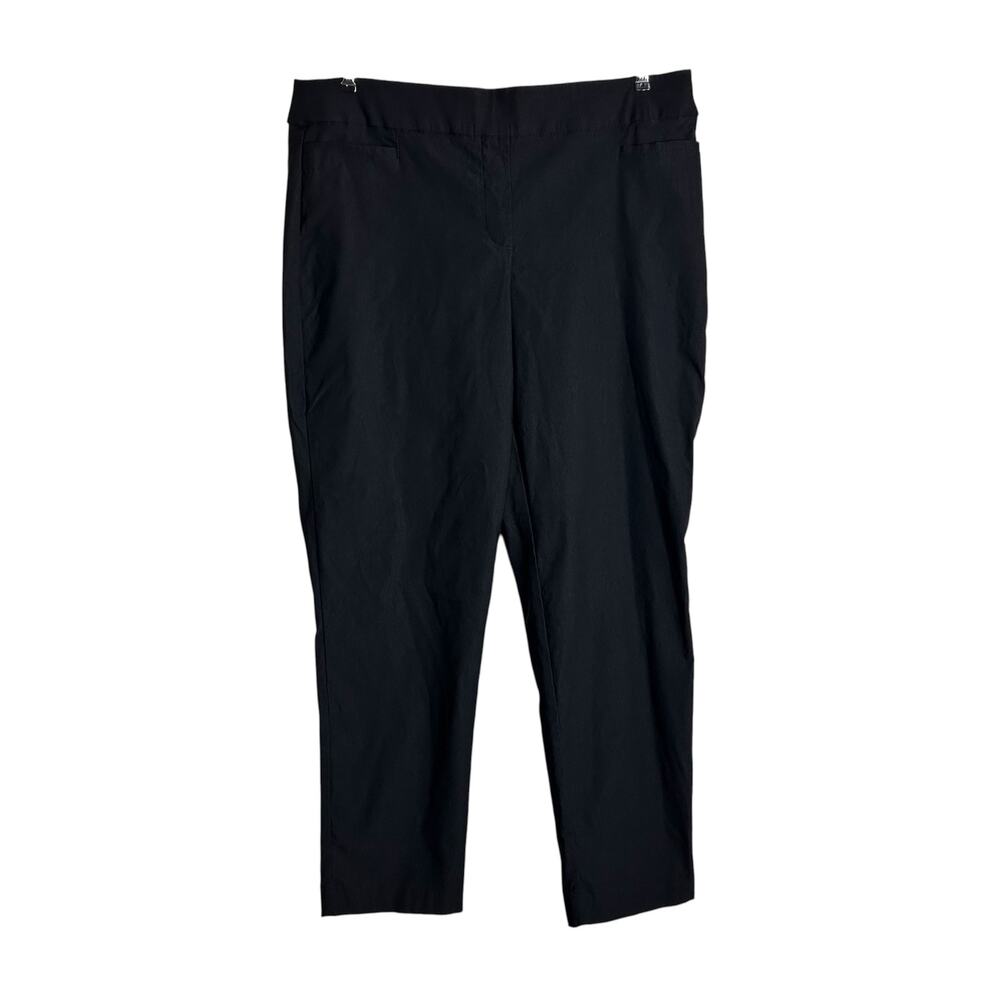 EVRI Size 18W Black Pants Straight Women's Pull On Style 31" Inseam